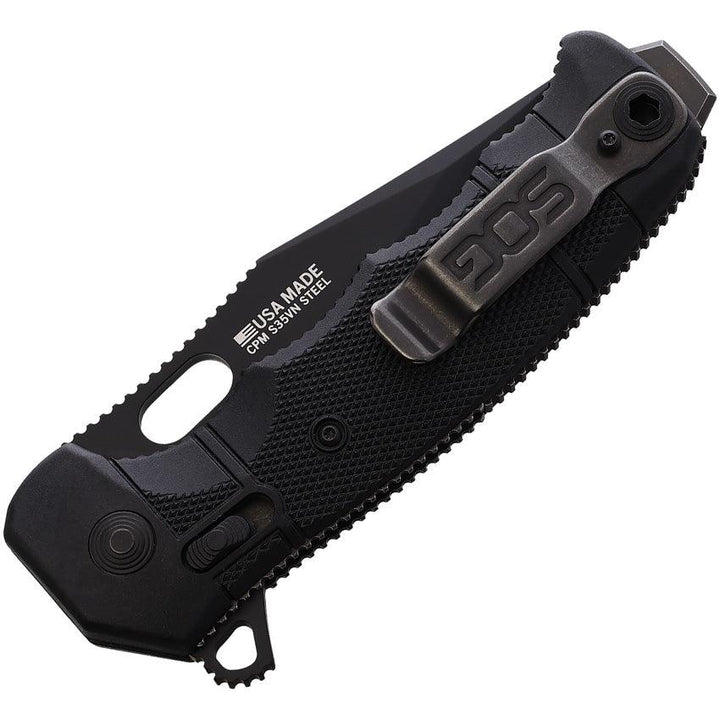 Sog Seal XR Lock Black GRN Cerakote Partially Serrated S35VN - Knives.mx