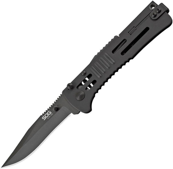 SOG Slimjim Lockback A/O Black 420HC stainless handle AUS-8 - Knives.mx