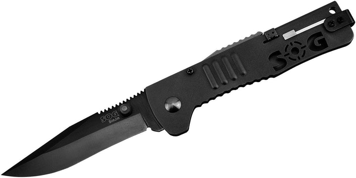 SOG Slimjim Lockback A/O Black 420HC stainless handle AUS-8 - Knives.mx