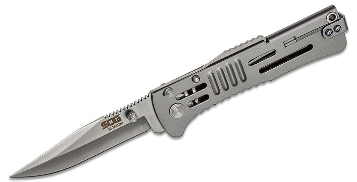 SOG Slimjim Lockback A/O Satin finish AUS-8 - Knives.mx