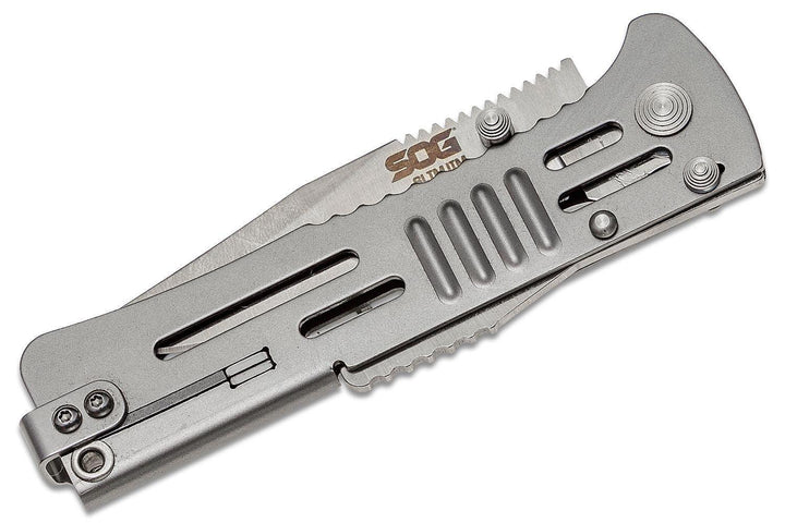 SOG Slimjim Lockback A/O Satin finish AUS-8 - Knives.mx