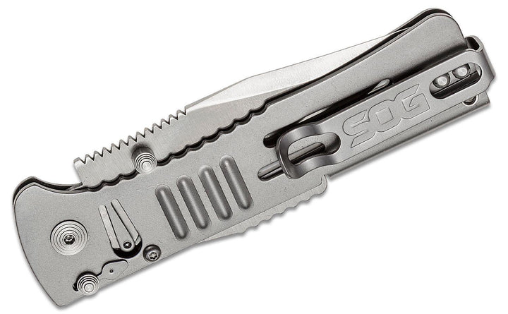 SOG Slimjim Lockback A/O Satin finish AUS-8 - Knives.mx