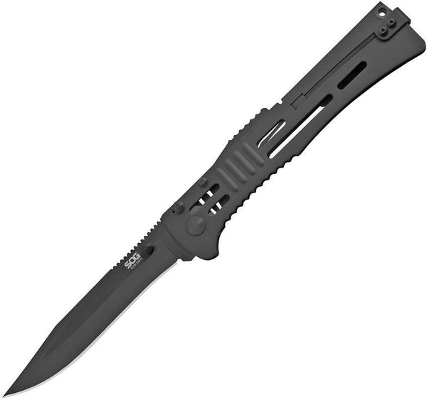 SOG Slimjim XL Lockback A/O Black 420HC Handles TiNi coated AUS-8 - Knives.mx