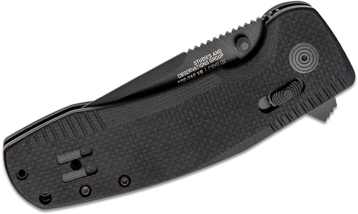 SOG-Tac XR Lock Blackout G10 Plain Coated D2 - Knives.mx