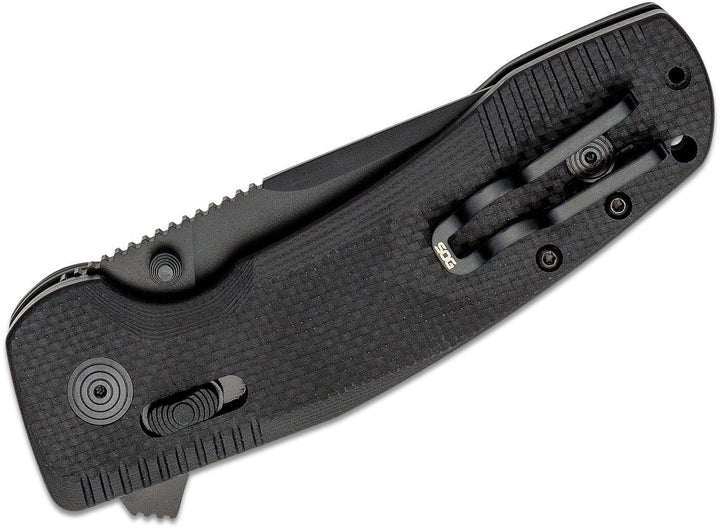 SOG-Tac XR Lock Blackout G10 Plain Coated D2 - Knives.mx