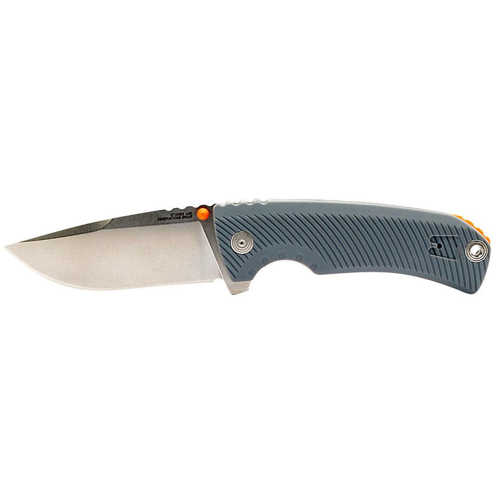 SOG Tellus Framelock Wolf Gray GRN Stonewash CRYO 440 - Knives.mx