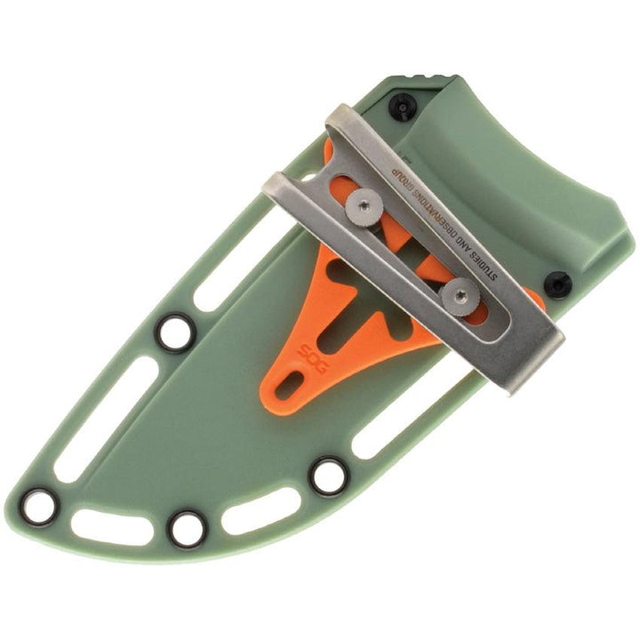 Sog Tellus FX Fixed Blade OD Green GRN Stonewash 440 Stainless - Knives.mx