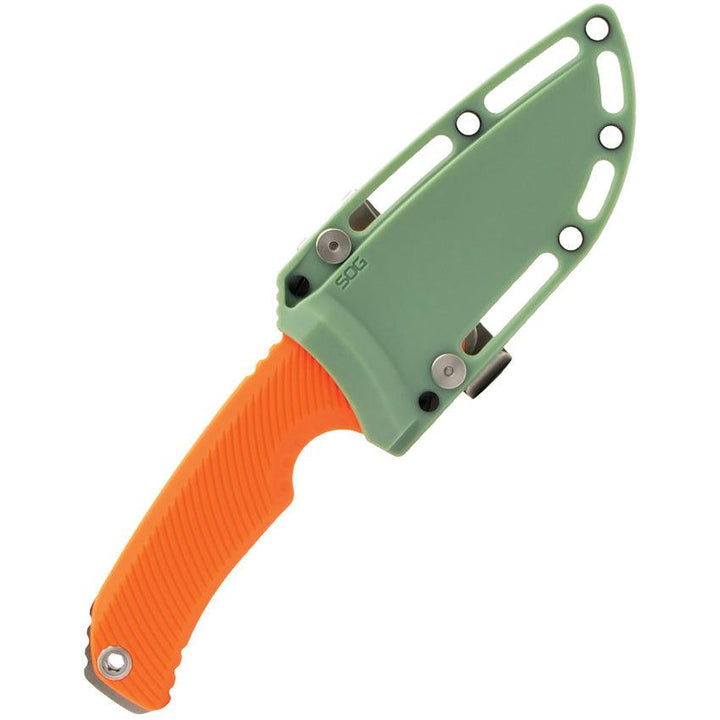 Sog Tellus FX Fixed Blade Orange GRN Stonewash 440 Stainless - Knives.mx