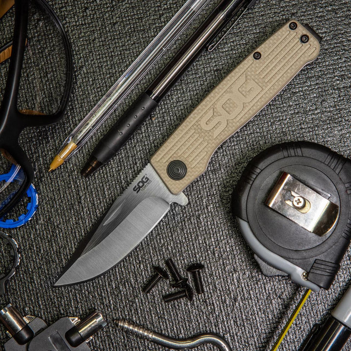 SOG Terminus Slipjoint Tan G10 CTS BD1 - Knives.mx