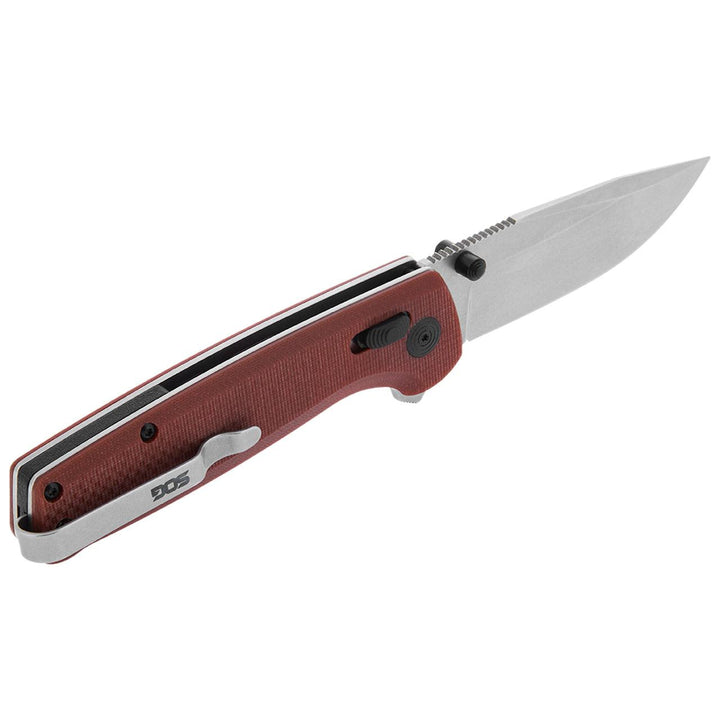 SOG Terminus XR Lock Crimson Red G10 Cryo D2 - Knives.mx