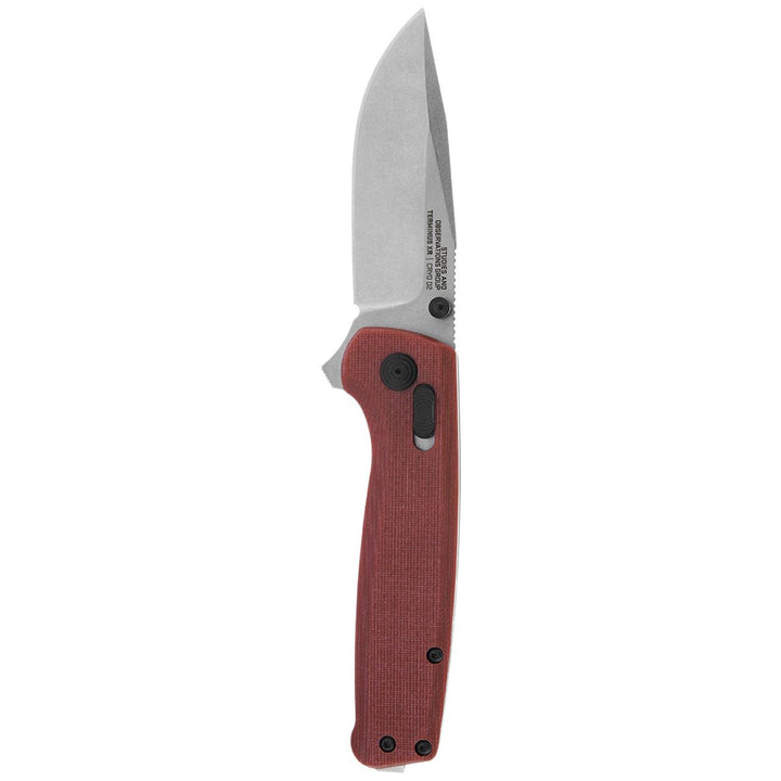 SOG Terminus XR Lock Crimson Red G10 Cryo D2 - Knives.mx