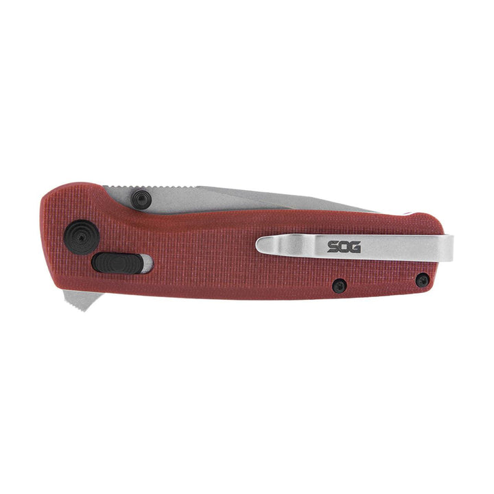 SOG Terminus XR Lock Crimson Red G10 Cryo D2 - Knives.mx