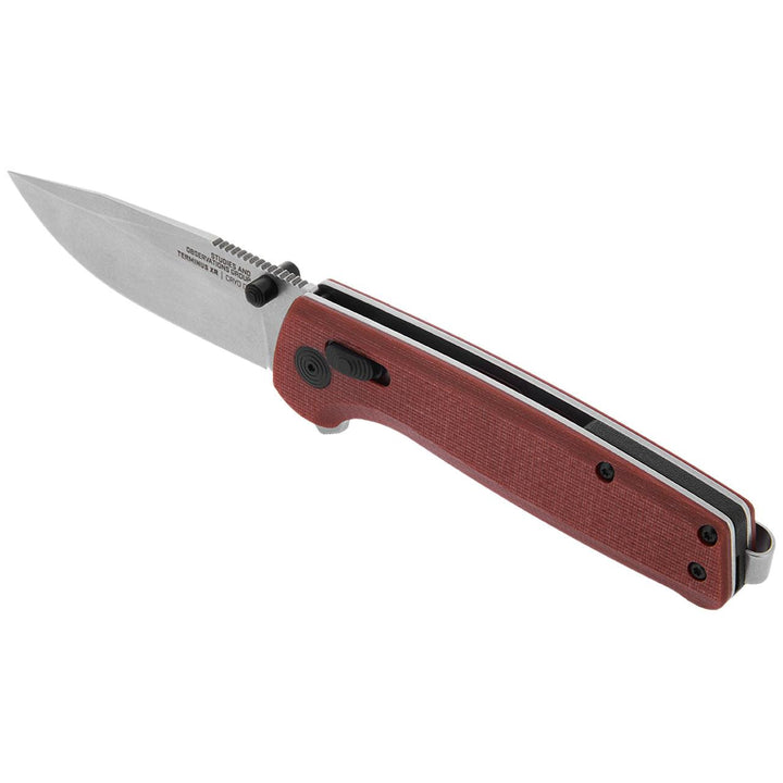 SOG Terminus XR Lock Crimson Red G10 Cryo D2 - Knives.mx