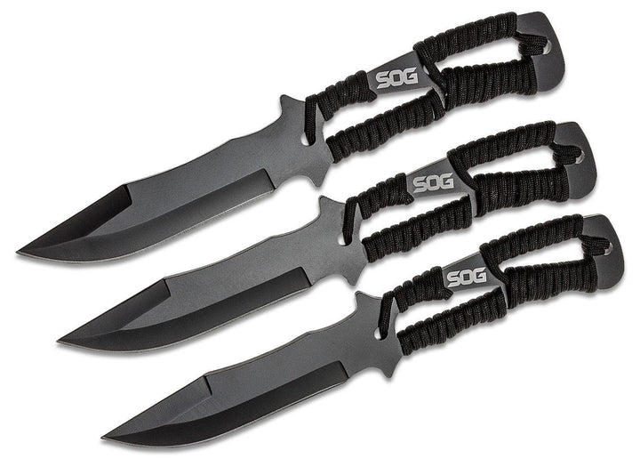 SOG Three Piece Throwing Knife Set 420 - Knives.mx