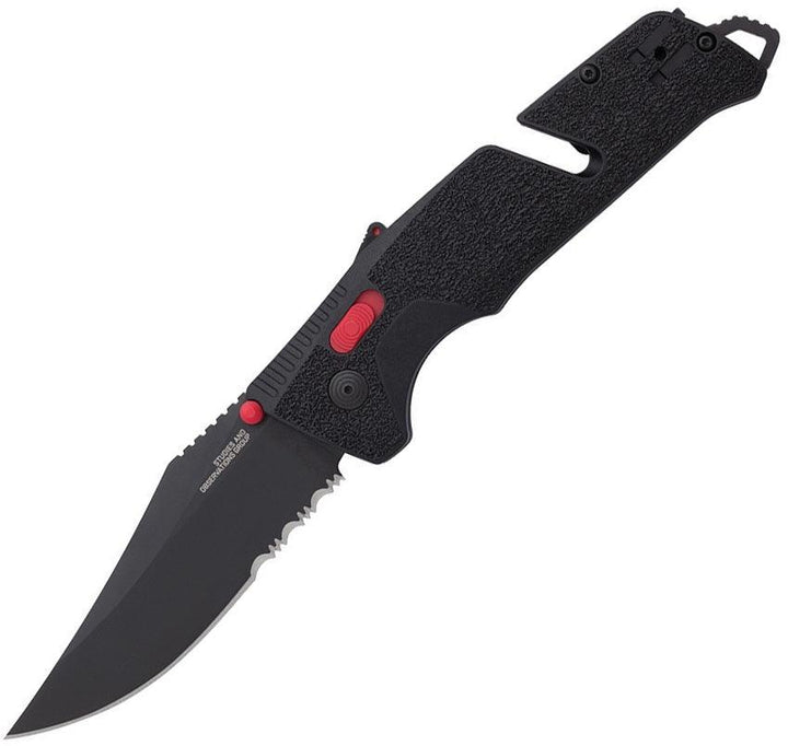 SOG Trident MK3 AT-XR Lock A/O Black & Red GRN D2 - Knives.mx