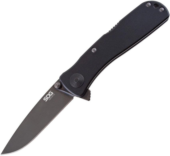 SOG Twitch II Lockback A/O Black TiNi coated AUS-8 - Knives.mx