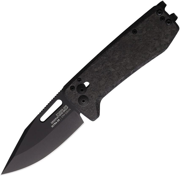 Sog Ultra XHP XR Lock Blackout Carbon Fiber TiNi coated CPM S35VN - Knives.mx