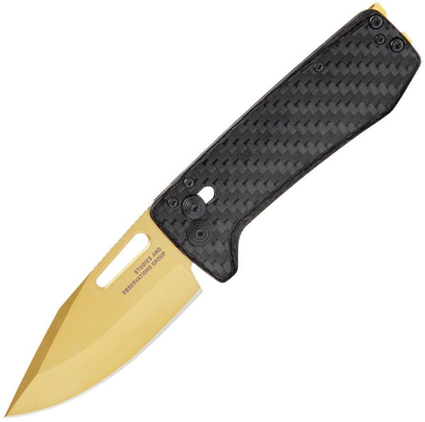 SOG Ultra XR Lock CF Carbon & Gold CRYO CPM S35VN - Knives.mx