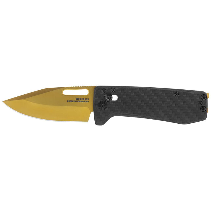 SOG Ultra XR Lock CF Carbon & Gold CRYO CPM S35VN - Knives.mx