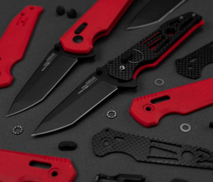 SOG Vision LTE XR Lock Red G10 TiNi Tanto CTS XHP - Knives.mx