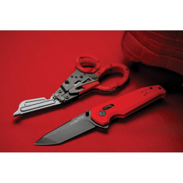 SOG Vision LTE XR Lock Red G10 TiNi Tanto CTS XHP - Knives.mx