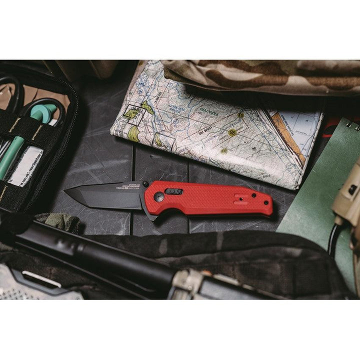 SOG Vision LTE XR Lock Red G10 TiNi Tanto CTS XHP - Knives.mx