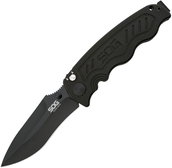 SOG Zoom Mini Aluminum A/O Black TiNi finish AUS-8 - Knives.mx