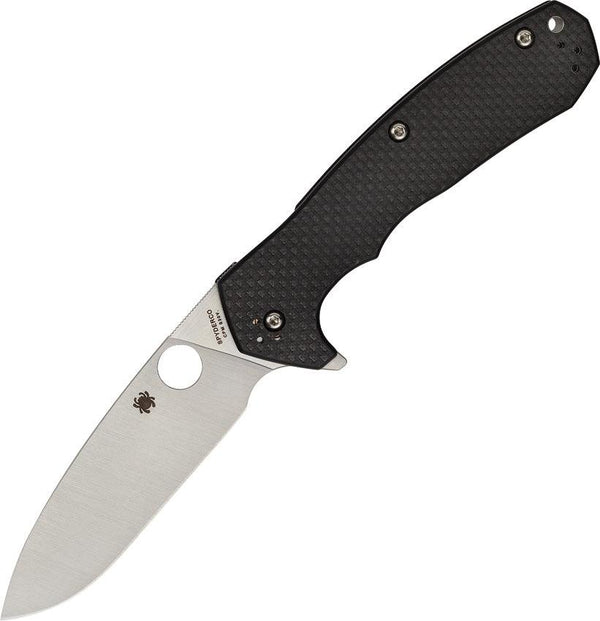 Spyderco Amalgam Compression Lock Black CF & G10 Satin CPM S30V - Knives.mx