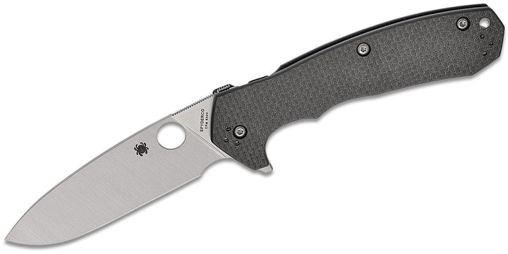 Spyderco Amalgam Compression Lock Black CF & G10 Satin CPM S30V - Knives.mx