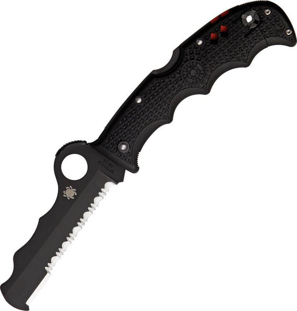 Spyderco Assist Lockback Black FRN Serrated VG-10 - Knives.mx