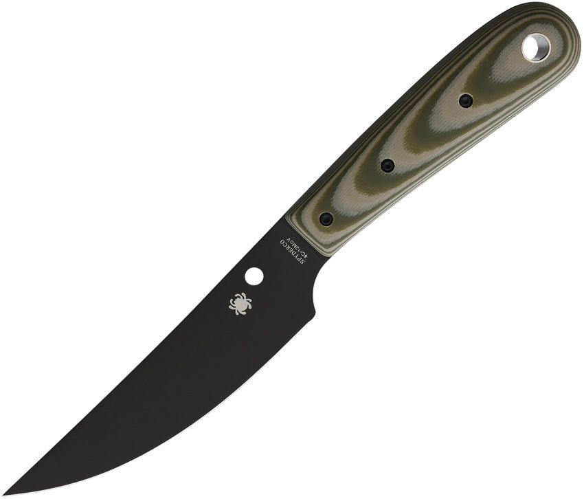 Spyderco Bow River Desert Tan / OD Green G10 Black Coated 8Cr13MoV - Knives.mx