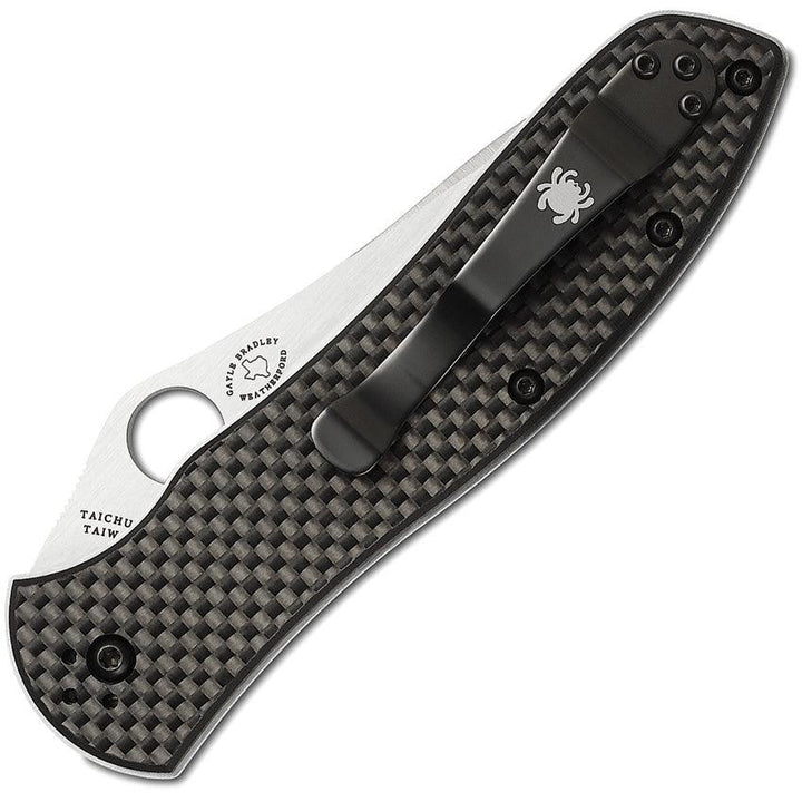 Spyderco Bradley Linerlock 2 Black twill carbon fiber/G-10 CPM-M4 - Knives.mx