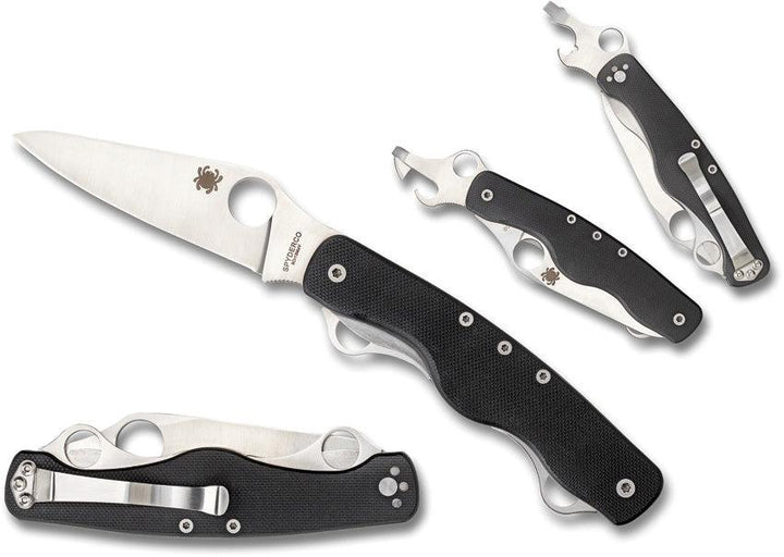 Spyderco ClipiTool Standard Black G10 - Knives.mx