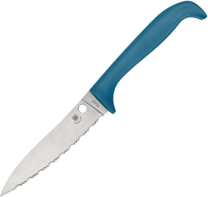 Spyderco Counter Puppy Blue Serrated - Knives.mx