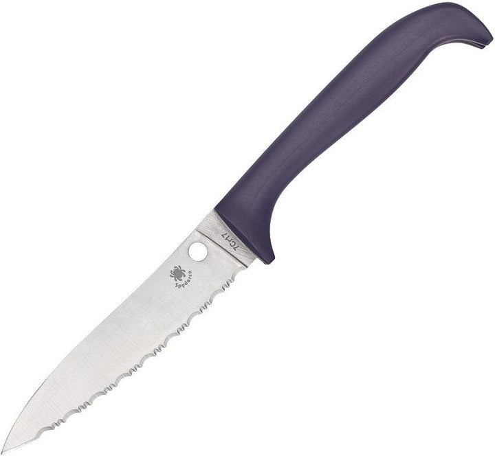 Spyderco Counter Puppy Purple Serrated - Knives.mx