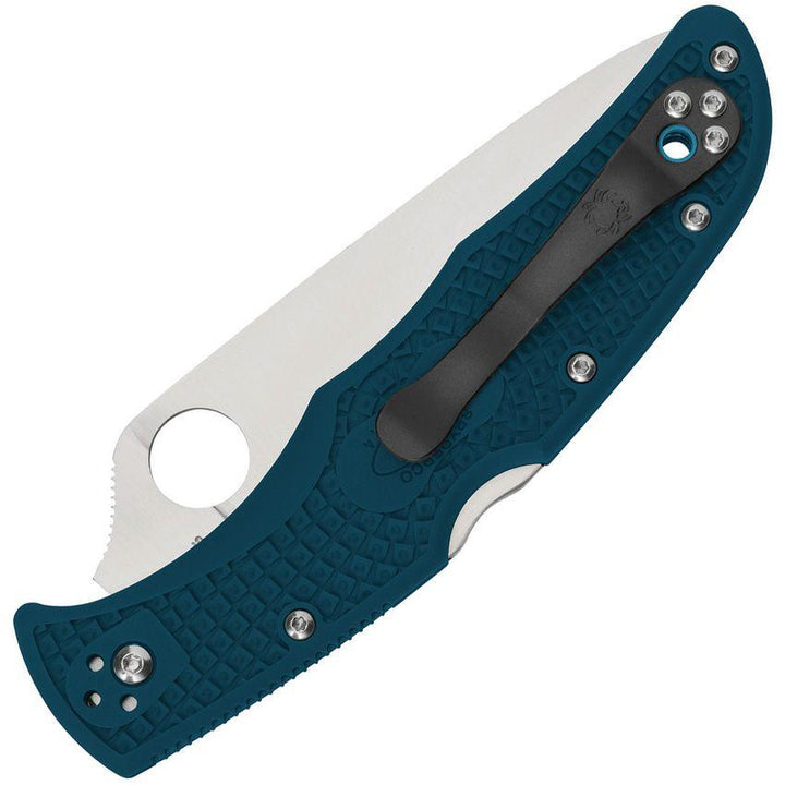 Spyderco Delica 4 Lockback Blue FRN Satin K390 - Knives.mx