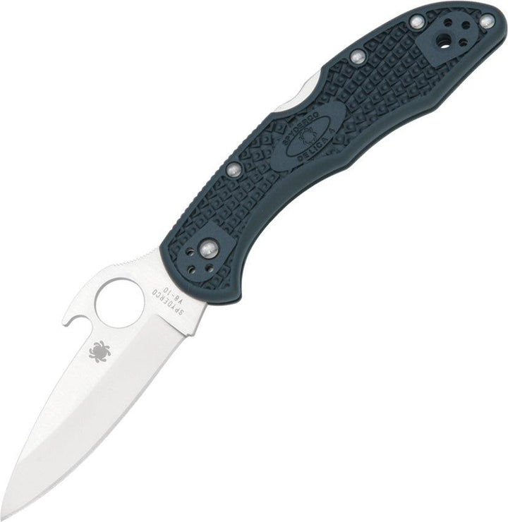 Spyderco Delica 4 Lockback Gray Wave VG-10 - Knives.mx