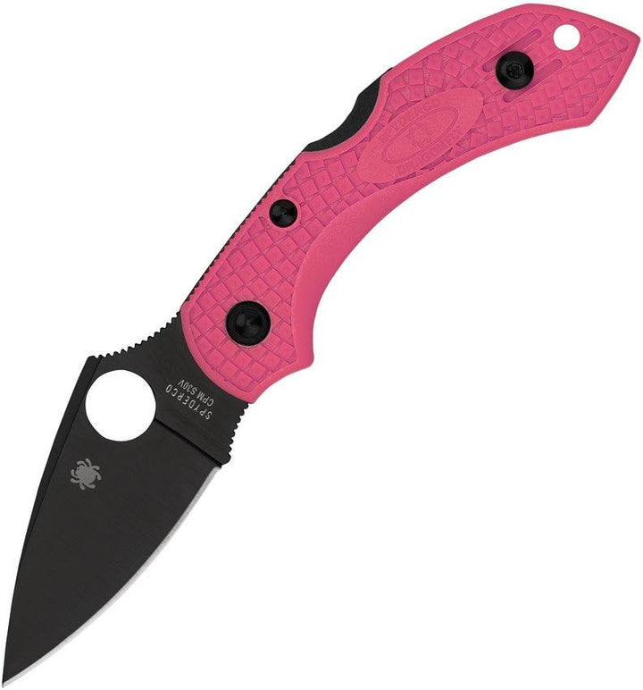 Spyderco Dragonfly 2 Lockback Pink Heal FRN Black TiNi Coated CPM S30V - Knives.mx