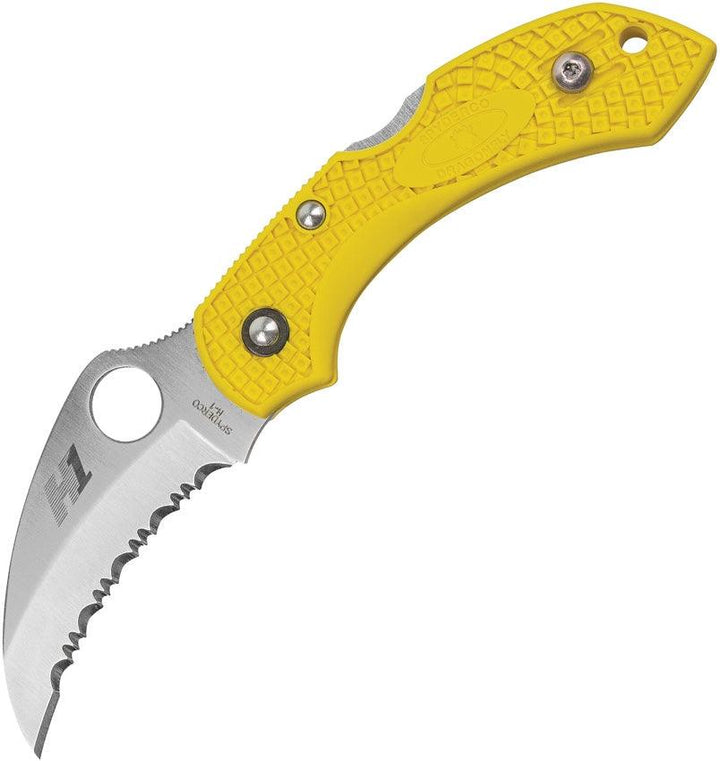 Spyderco Dragonfly 2 Salt Lockback Yellow FRN Satin SpyderEdge H2 - Knives.mx