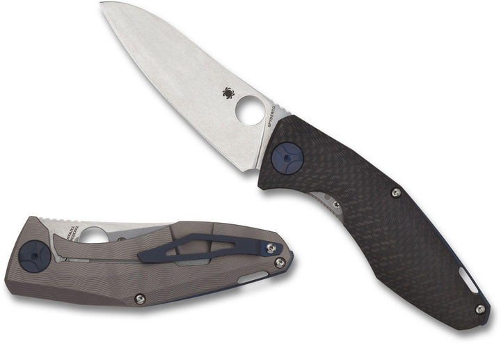 Spyderco Drunken RIL Carbon Fiber w Stainless Back CPM S90V - Knives.mx