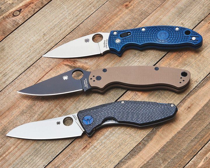 Spyderco Drunken RIL Carbon Fiber w Stainless Back CPM S90V - Knives.mx