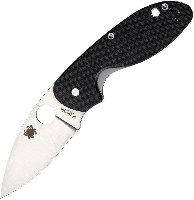 Spyderco Efficient Black G10 Satin Plain 8Cr13MoV - Knives.mx