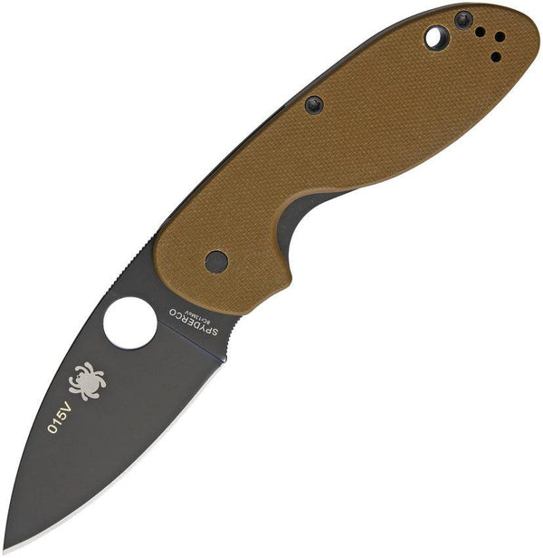 Spyderco Efficient Plain Linerlock G10 Brown - Knives.mx