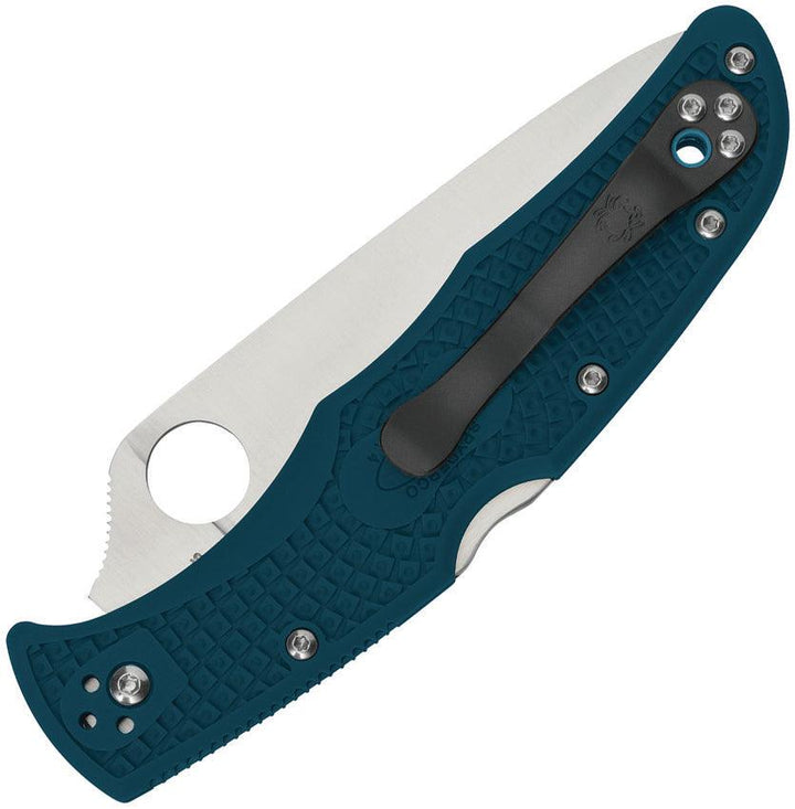 Spyderco Endura 4 Lockback Blue FRN SpyderEdge Satin K390 - Knives.mx