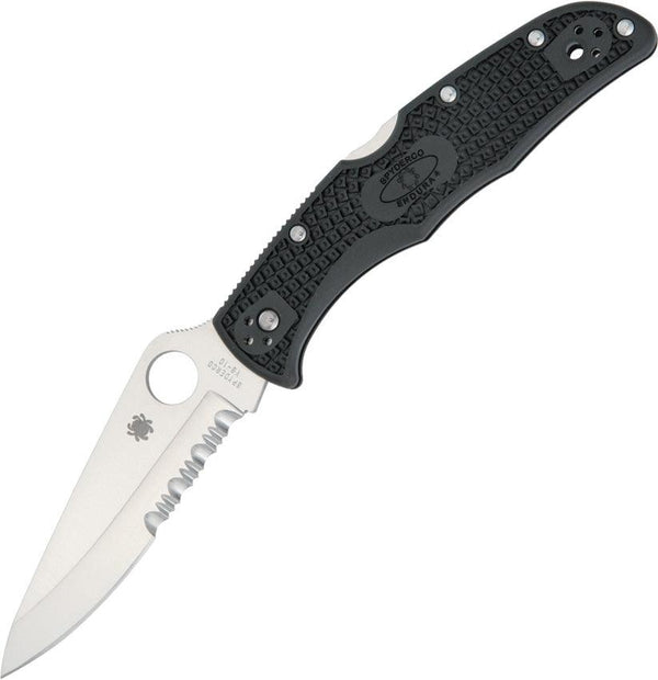 Spyderco Endura 4 Lockback FRN Black Serrated - Knives.mx