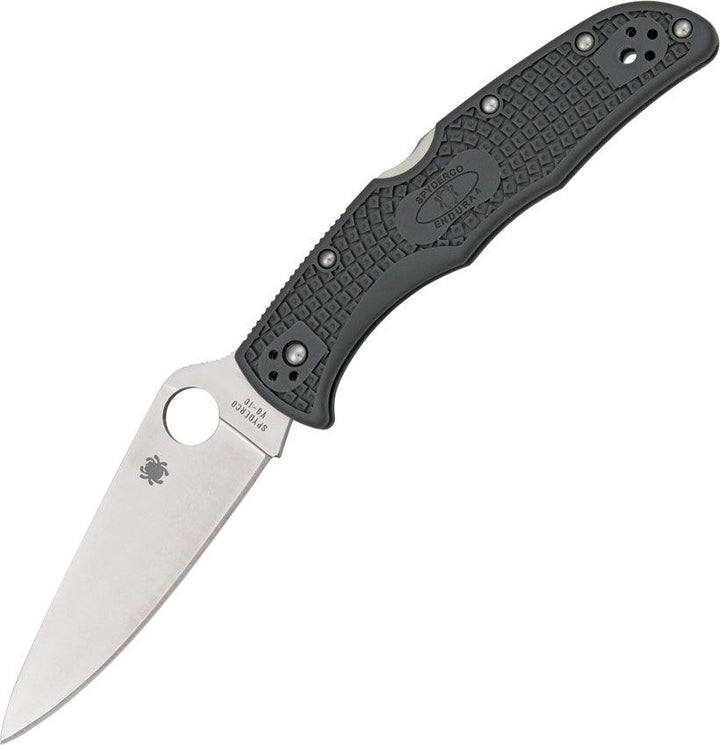 Spyderco Endura 4 Lockback FRN Gray Plain - Knives.mx