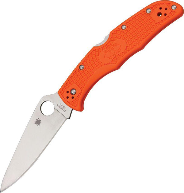 Spyderco Endura 4 Lockback Orange FRN Plain VG-10 - Knives.mx