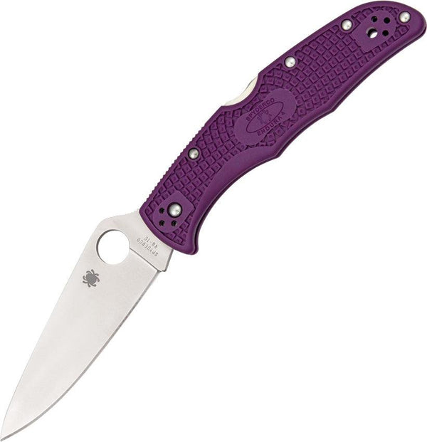 Spyderco Endura 4 Lockback Purple FRN Plain VG-10 - Knives.mx