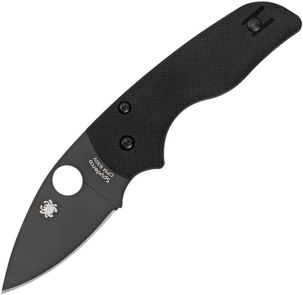Spyderco Lil Native Compression Lock Black G10 DLC Coated CPM S30V - Knives.mx