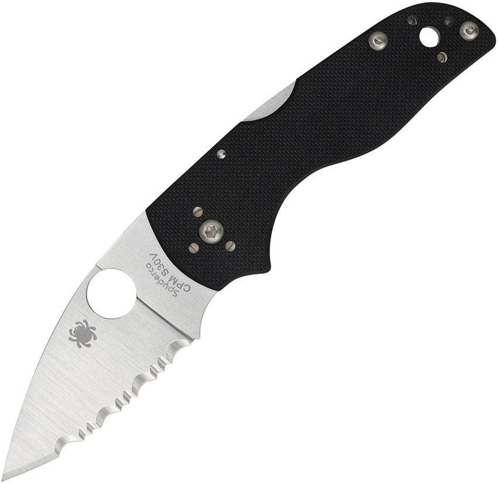 Spyderco Lil' Native Lockback Black G10 Serrated CPM S30V - Knives.mx